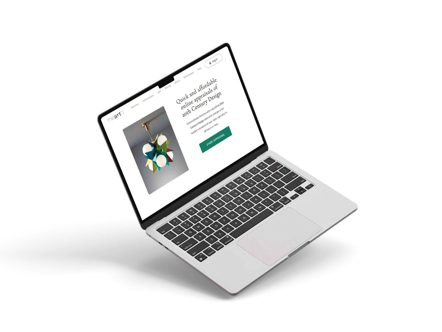 Mearto portal on laptop